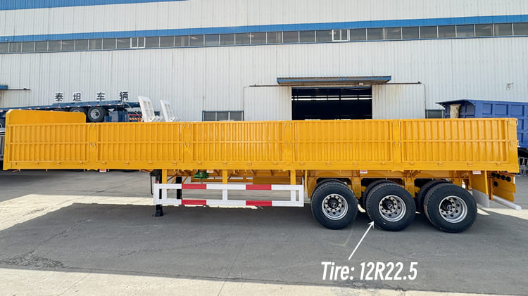 3 Axle 40 Ft Sidewall Semi Trailer for Sale in Tanzania
