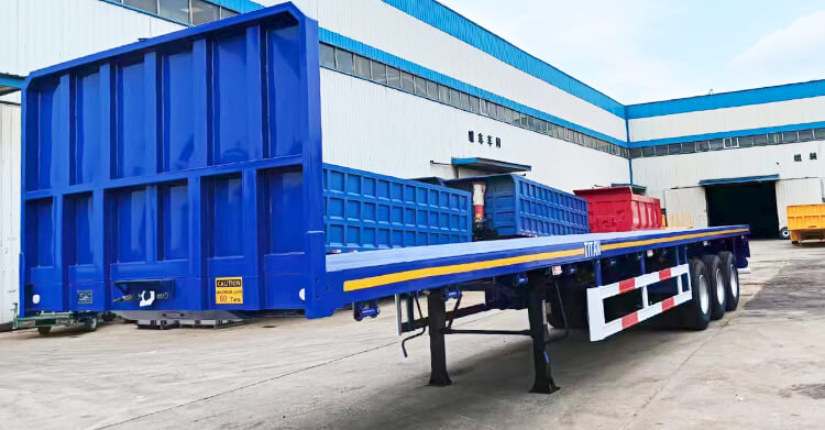 40 Ft Flatbed Truck Trailer for Sale in Tanzania