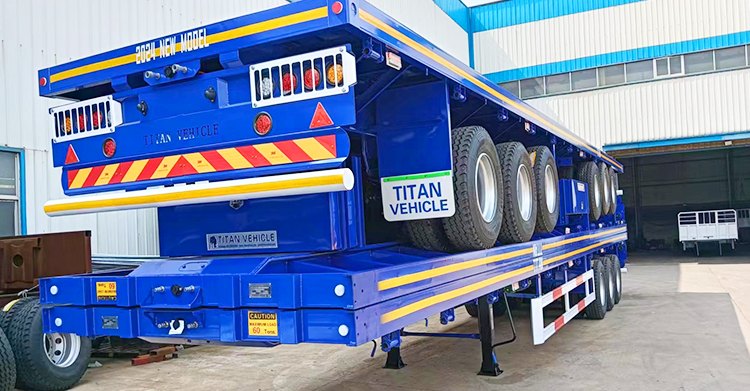 40 Ft Flatbed Truck Trailer for Sale in Tanzania