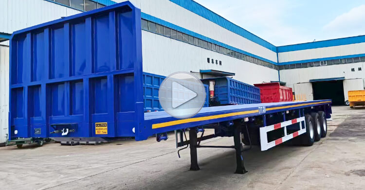 40 Ft Flatbed Truck Trailer for Sale in Tanzania