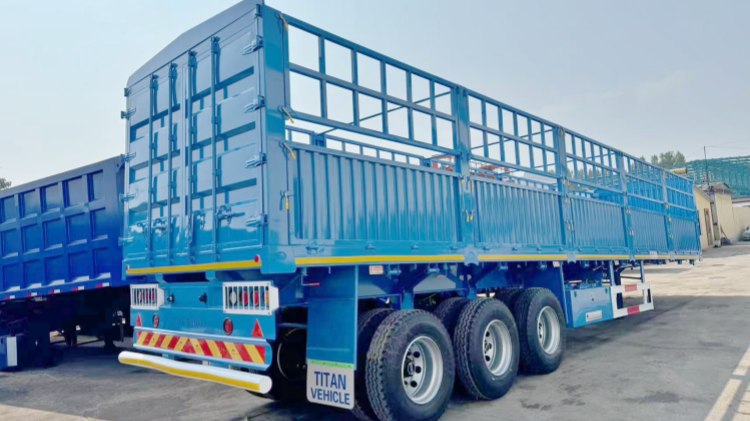 3 Axle 60 Ton China Stake Semi Trailer for Sale In Djibouti