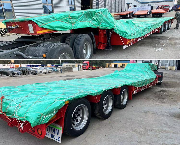 3 Axle Lowbed Semi Trailer for Sale in Tanzania