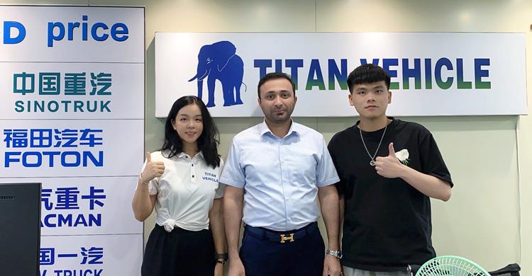Customer Visit TITAN to Buy Cement Tanker Trailer to The UAE