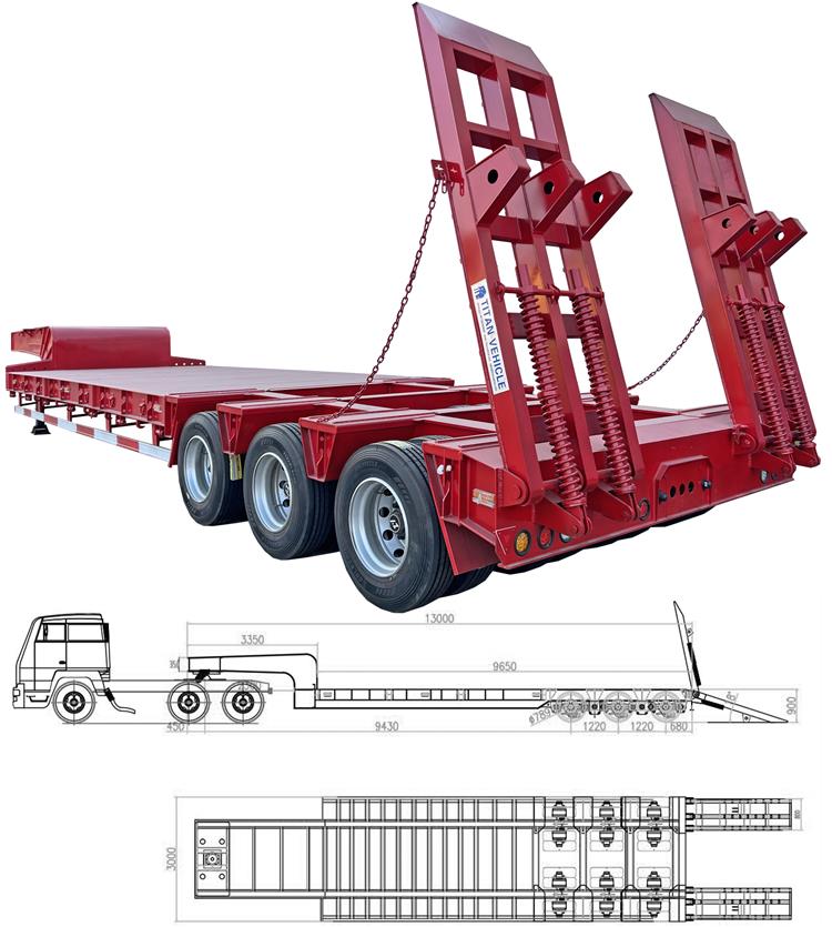 3 Line 6 Axle Low Loader Trailer for Sale In Ghana