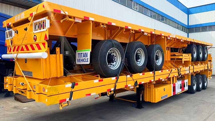 3 Axle Flatbed Truck Trailer for Sale in Zambia