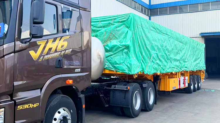 3 Axle Flatbed Truck Trailer for Sale in Zambia