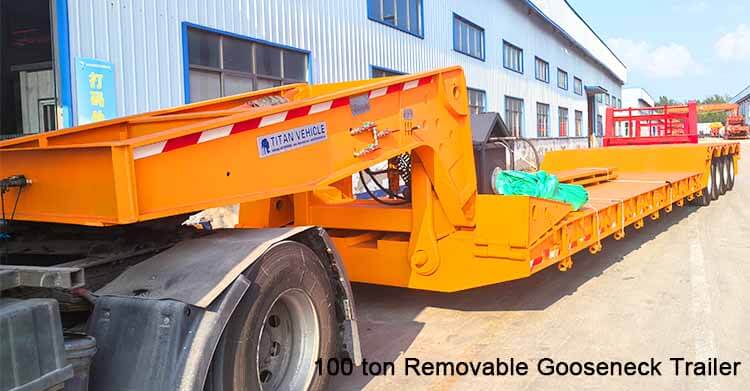 100 Ton Removable Gooseneck Trailer for Sale in Trinidad