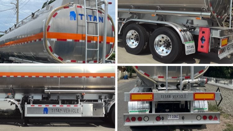 40000 Liters Petrol Tanker Trailer for Sale in Namibia