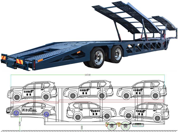6 Car Carrier Trailer for Sale In Cameroon 