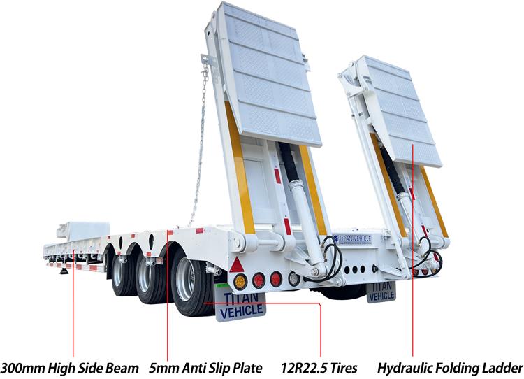 80 Ton Low Bed Truck Trailer Price for Sale In Nigeria Lagos