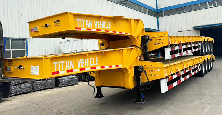 4 Axle 100 Ton Lowbed Trailer for Sale in Uganda