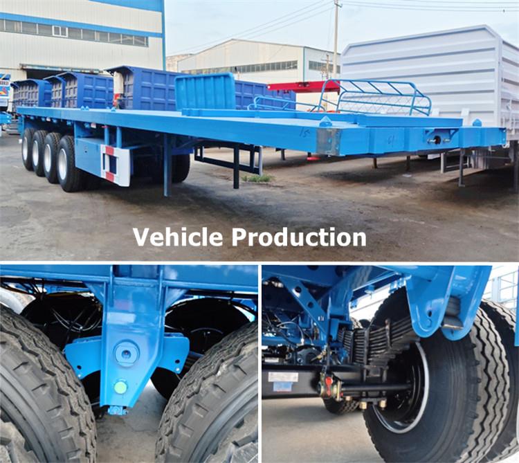 TITAN VEHICLE 4 Axle Flatbed Trailer for Sale in Tanzania