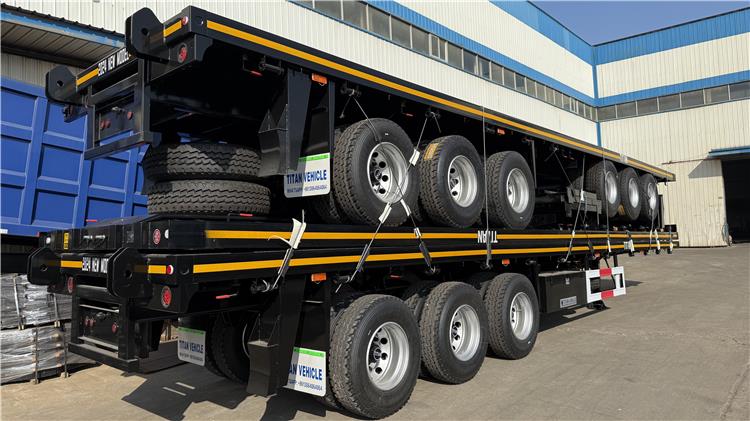 3 Axle Flatbed Semi Trailer for Sale In Tanzanian