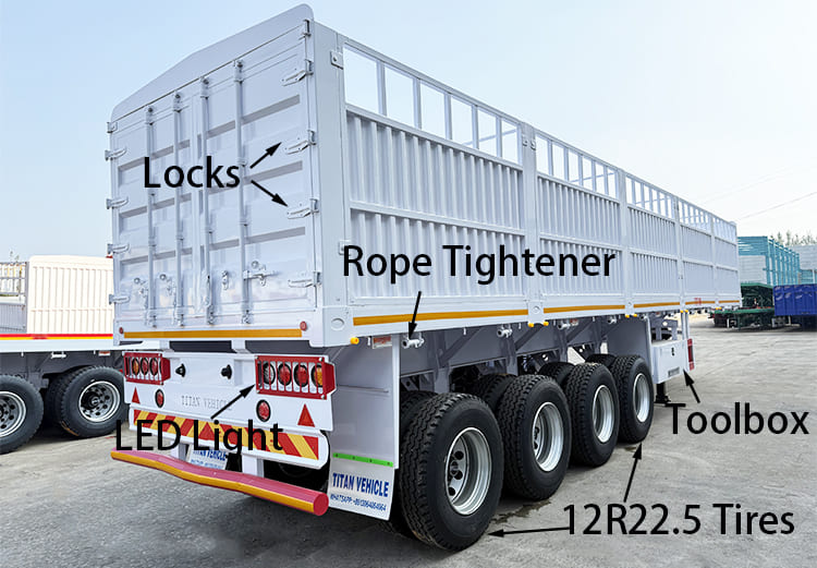 3 Axle Fence Trailer for Sale in Ghana