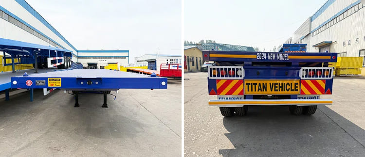 4 Axle Flatbed Semi Trailer for sale in Tanzania