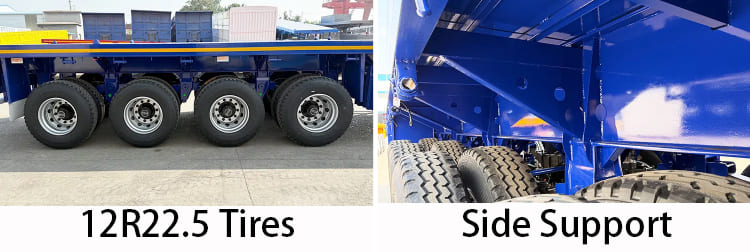 4 Axle Flatbed Semi Trailer for sale in Tanzania
