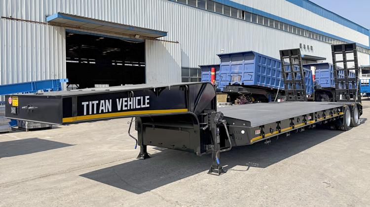 2 Line 4 Axle Lowbed Trailer for Sale in Philippine