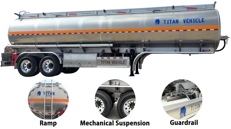 2 Axle Aluminum Tanker Trailer for Sale In Zambia