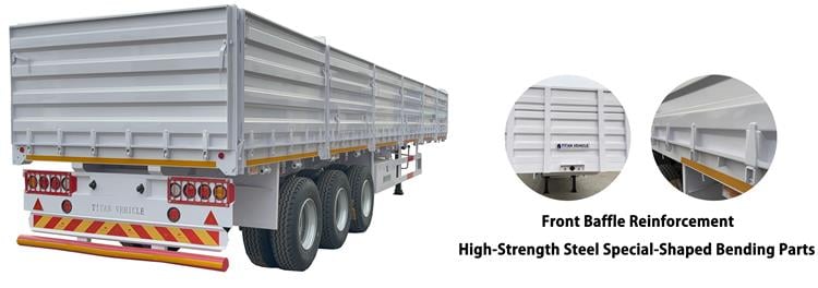 2025 New Style 60 Ton Side Wall Trailer for Sale In Zimbabwe