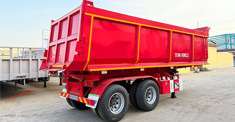 2 Axle Semi Dump Trailer for Sale in Senegal