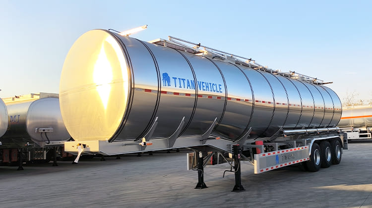 45000 Litres Aluminum Tanker Trailer for Sale in Costa Rica