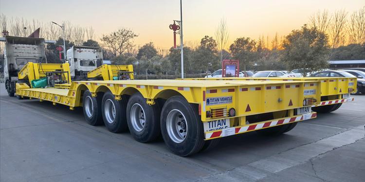 4 Axle 100 Ton Detachable Low Bed Trailer for Sale in Nigeria