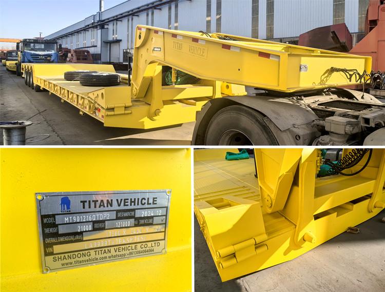 4 Axle 100 Ton Detachable Low Bed Trailer for Sale in Nigeria