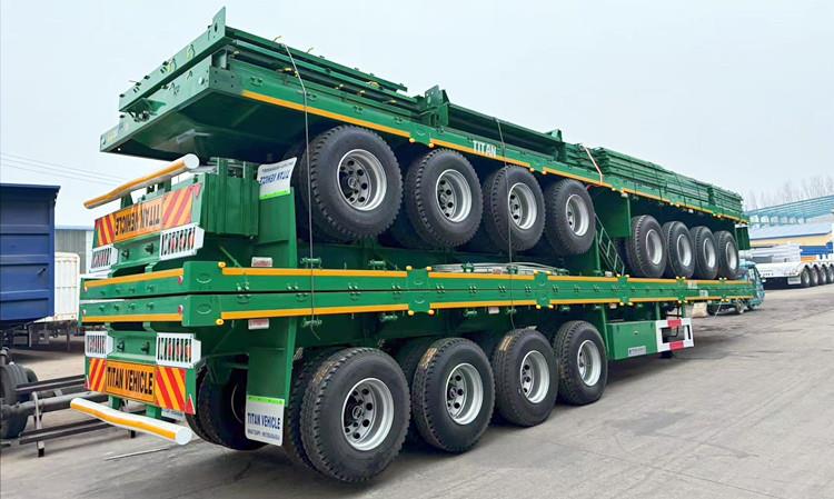4 Axle 80 Ton Fence Semi Trailer for Sale in Senegal