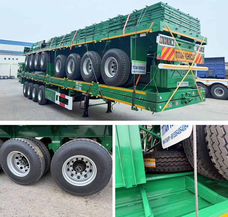 4 Axle 80 Ton Fence Semi Trailer for Sale in Senegal