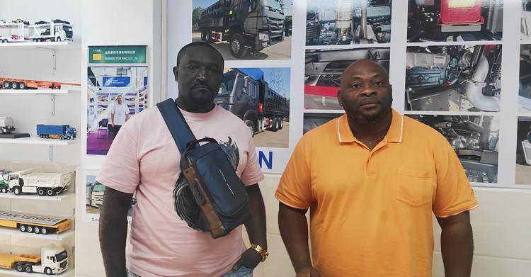 Senegalese Customers Visited TITAN Purchased Fence Semi Trailers
