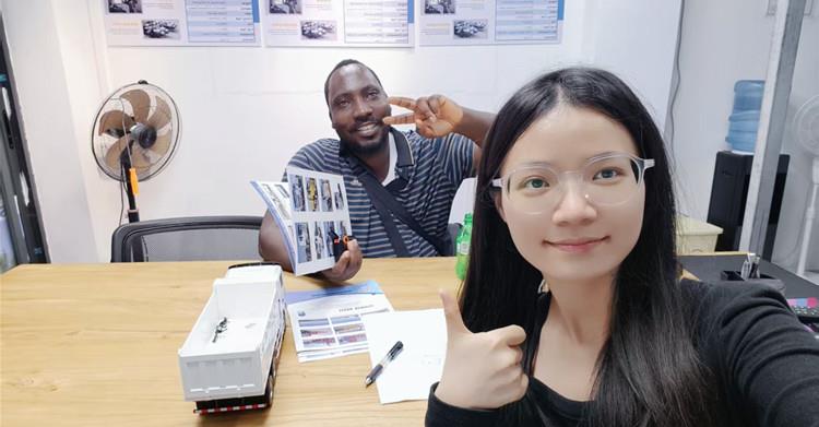 Mali Customer Visit TITAN to Buy Howo NX 380 Dump Truck