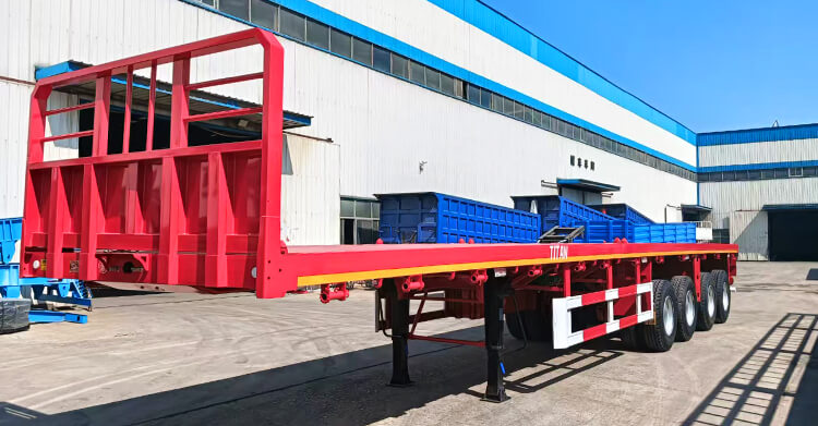4 Axle Flatbed Semi Trailer for Sale in Zambia