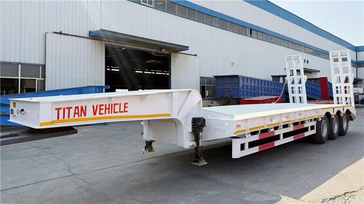 80 Ton Low Bed Truck Trailer for Sale In Congo