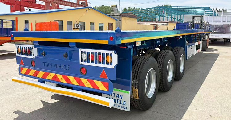 40 Ft 3 Axle Flatbed Trailer for Sale in Tanzania