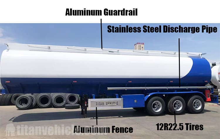 42000 Liters Petrol Tanker Trailer Price for Sale in Sierra Leone
