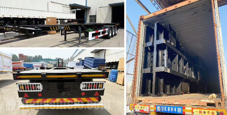 40 Ft Shipping Container Chassis Trailer for Sale in Jamaica
