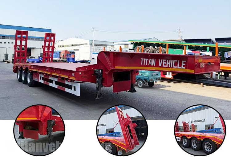 40Ft Low Bed Trailer Manufacturers for Sale in Tanzania