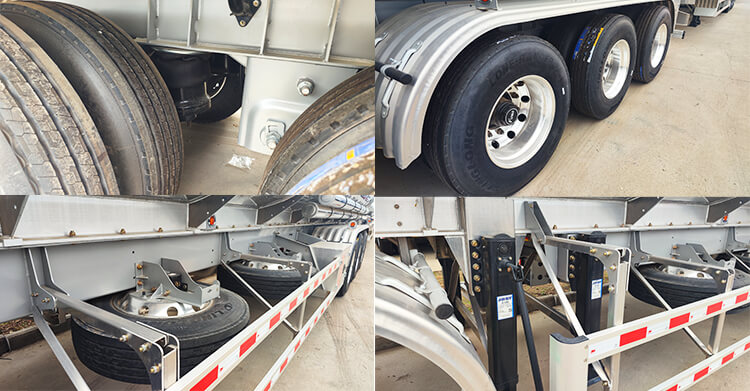 3 Axle Aluminum Tanker Trailer for Sale in Sudan