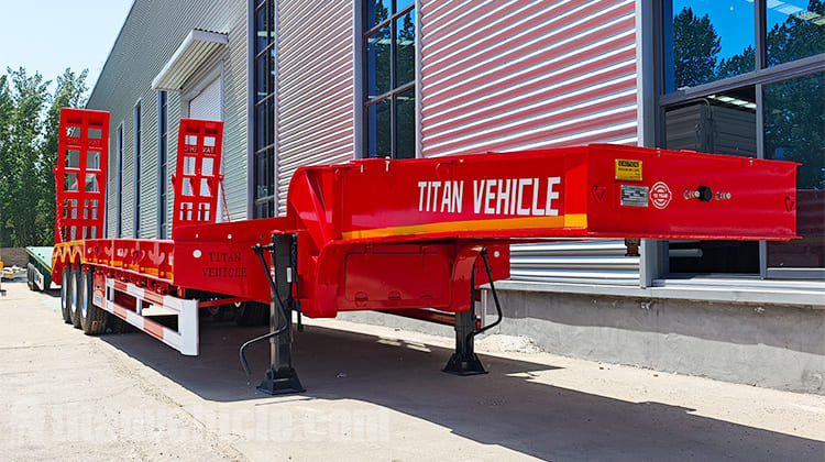 40 Feet Low Bed Trailer Truck for Sale in Zambia