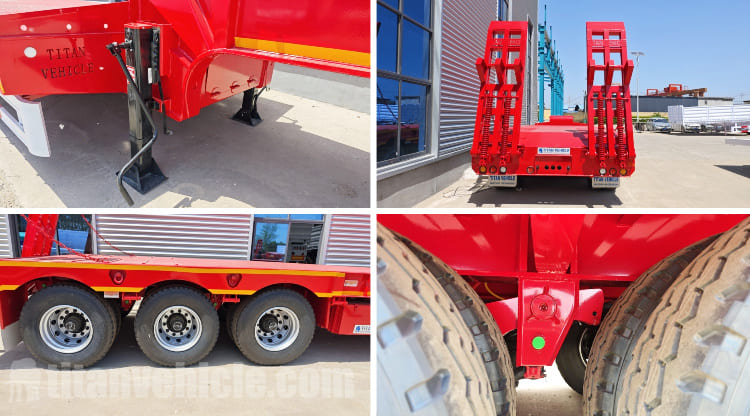 40 Feet Low Bed Trailer Truck for Sale in Zambia