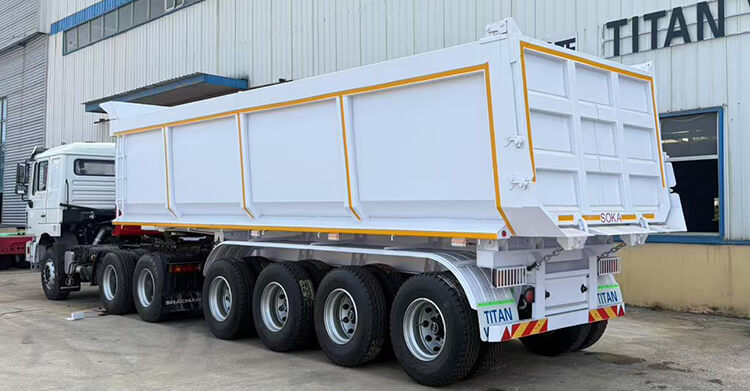 4 Axle Dump Semi Trailer for Sale in Cameroon