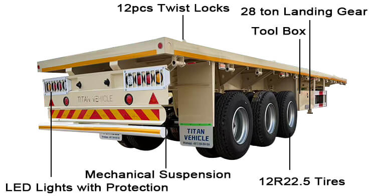 40 Ft Flatbed Trailer for Sale in Uganda
