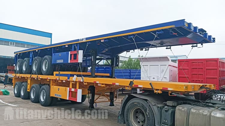 4 Axle Flatbed Container Trailer for Sale in Tanzania