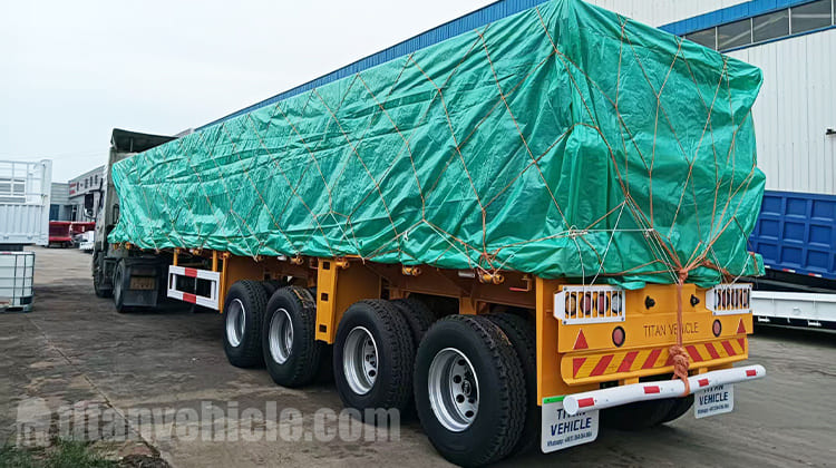 4 Axle Flatbed Container Trailer for Sale in Tanzania