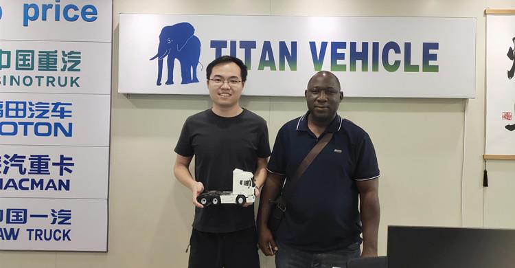 Ghanaian Customer come to TITAN to Buy Low Bed Trailer