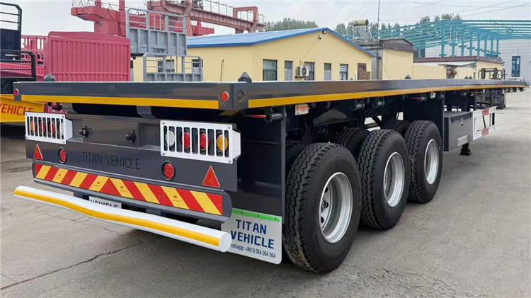 3 Axle 40foot Flat Deck Trailer for Sale In Indonesia