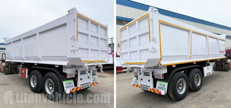 35 CBM Tractor Tipper Trailer for Sale in Congo