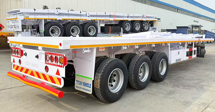 Tri Axle Flatbed Trailer for Sale in Zambia