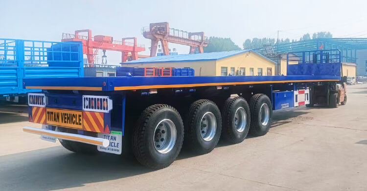4 Axle Semi Flatbed Trailer for Sale in Zambia