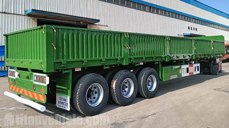 Tri Axle Dropside Trailer for Sale in Algeria